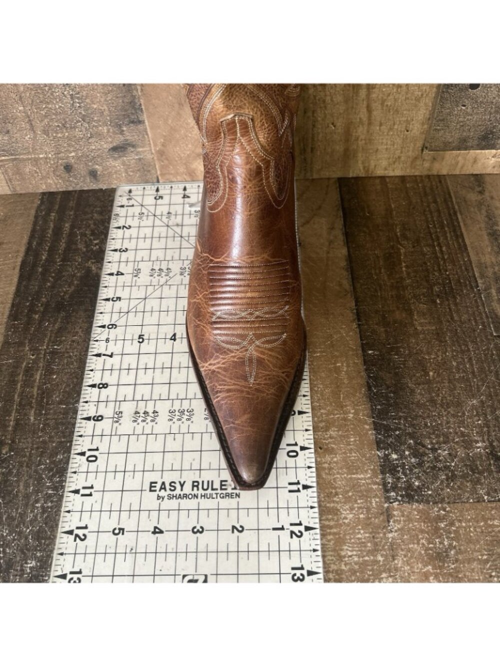 Charlie 1 Horse By Lucchese Pointed Toe Western Cowboy Boots Womens 7.5 B - Picture 6 of 12